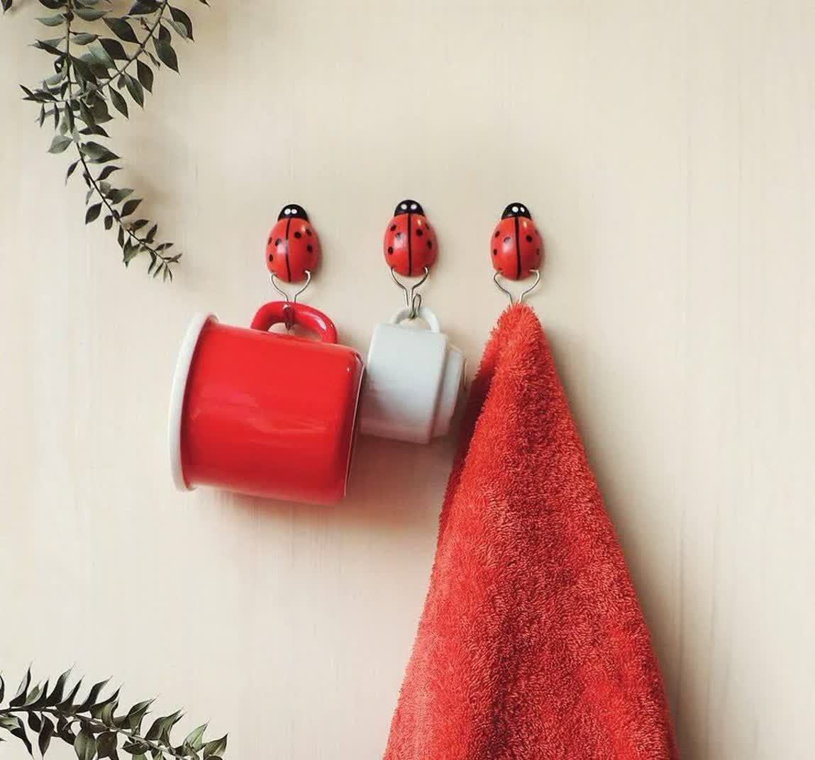 قلاب چسبی کفشدوزک ۳ عددی